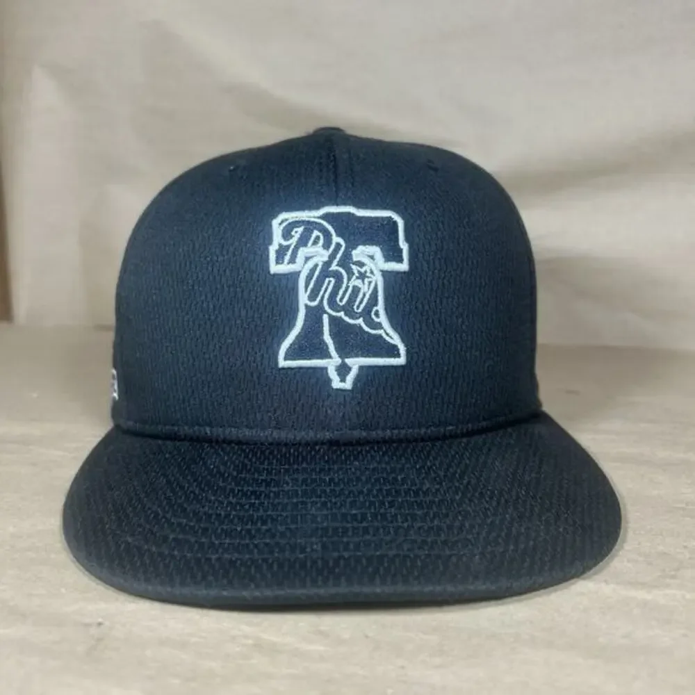 New‎ Era 59 FIFTY 7 3/8 MLB Philadelphia Phillies Black Liberty Bell Fitted Hat